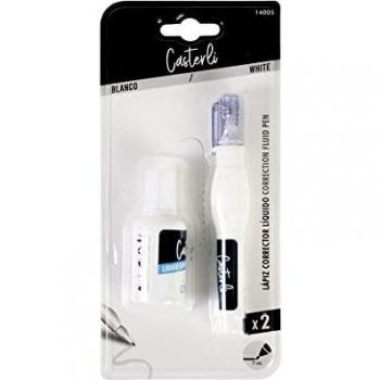 Casterli - Cinta Correctoras de Escritura en Rodillo Corrector y Pincel para Suministros de Oficina y Papelería