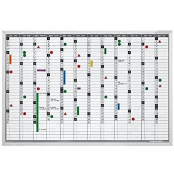 Planificador Anual Magnético 920 x 625 mm con Material de Montaje y Calendario Inclusivo