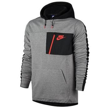 Nike M Nsw Av15 Hoodie Po Flc Sudadera, Hombre, Gris