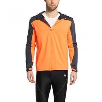Ultrasport Buck - Chaqueta deportiva/de correr para hombre, manga larga, capa intermedia Buck, color naranja, talla M