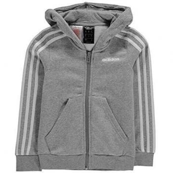 adidas Yg E 3s FZ HD Sudadera, Niñas, brgrin/Blanco, 140