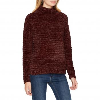 Vero Moda Vmfoster New Chenille LS Blouse Ki, suéter para Mujer, Rojo Winetasting, 38