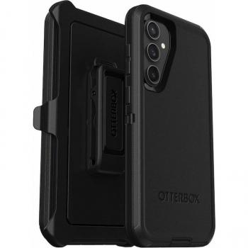 Funda OtterBox Defender para Samsung Galaxy S23 FE - Negro, Ultra-Rugera, Antigolpes, con Soporte Integrado