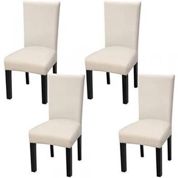 Fuloon Fundas Sillas Comedor, Fundas Protectoras para Sillas Elasticas,Funda Asiento Silla Desmontables Lavables para Comedor Hotel Banquete de Boda Decoración