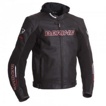 Bering Chaqueta de moto para Switch, Negro/Blanco/Rojo, talla 4 X L