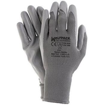 WOLFPACK LINEA PROFESIONAL 15032000 Guantes Nitrilo/Nylon Impregnado 6