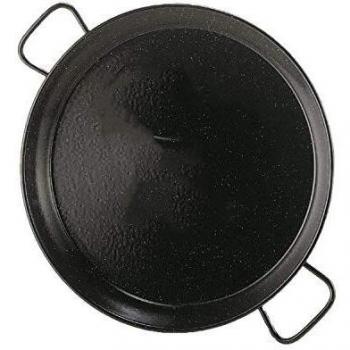 GreaTool Paellera Acero Esmaltado, 6 Raciones 34cm, Paellera de Inducción, Revestimiento Antiadherente, Apto para Todo Tipo de Fuegos
