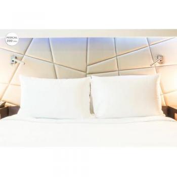 Funda de Almohada Iris Premium Blanca 200 Hilos para Cama de 150/160 cm - Pack de 2 Unidades (50 x 75 cm)