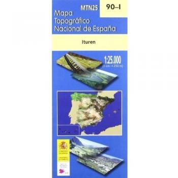 Mapa ituren 90-I 1:25000