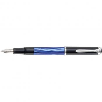 Pelikan Classic M205 Blue Marble Fountain Pen - Medium Nib