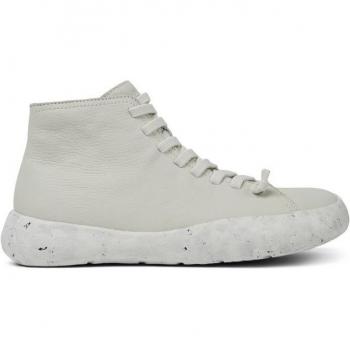 CAMPER Peu Stadium Ankle Boots for Men in White Smooth Leather - Size 41