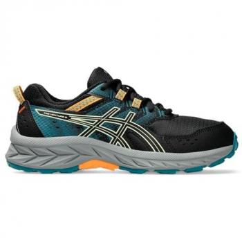 Zapatillas ASICS Pre Venture 9 GS - Negro, Trail Running, Cordones, Multideporte, Outdoor, para Niños
