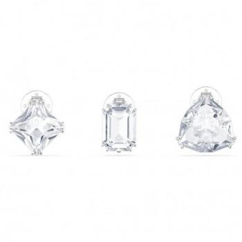 Swarovski Millenia Ohrclip Set Asymmetrical Design Earrings Gray Female ONE SIZE