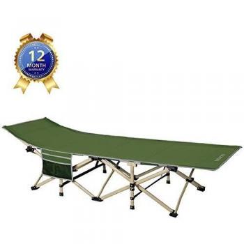 DRMOIS Cama de Camping Plegables, Capacidad de Carga estática de 260 kg, para Camping, Viajes, Uso en casa