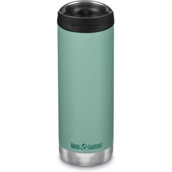 Botella térmica Klean Kanteen TKWide con tapa Café 16oz (473ml) azul