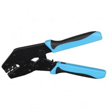 Crimpadora Velleman VTECT5 para terminales no aislados, herramienta de prensado en color negro y azul