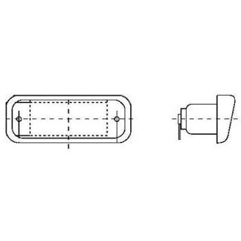 Luz de Matrícula Hella 2KA 005 049-008 - 12V - Izquierda/Derecha