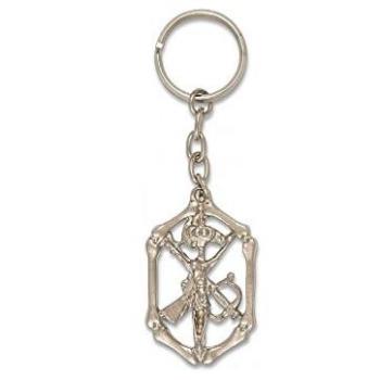 Llavero Martinez Albainox Hueso Cristo Plata-oro 09262, llavero de caza unisex adulto, multicolor, talla única