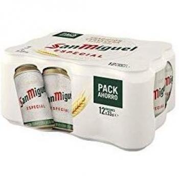 San Miguel Especial Cerveza Dorada Lager, 5.4% Alcohol, 12 x 33cl