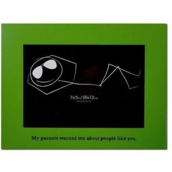 Burnes Of Boston My Parents Warned Me About People Like You Large-Size 7 x 5 Real Wood Engraved Photo Frame by Burnes of Boston