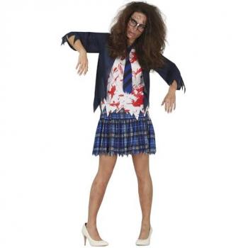 Disfraz de Estudiante Zombie para Mujer Talla L - Halloween Guirca