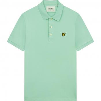 Lyle and Scott Men's Plain Polo Shirt - Turquoise Shadow - Medium