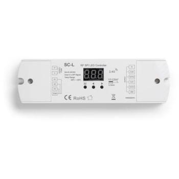 Controlador Regulador Tira LED RGB/RGBW Digital SPI con Pulsador y Mando RF RGBIC/RGBWIC