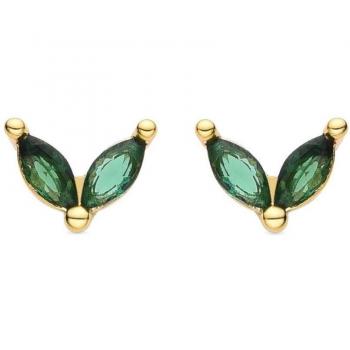 Pendientes Luxenter Africa Basic de metal bañado en oro