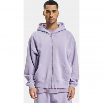 DEF Basic Zip-Up Hoodie for Men - Purple Washed, XL