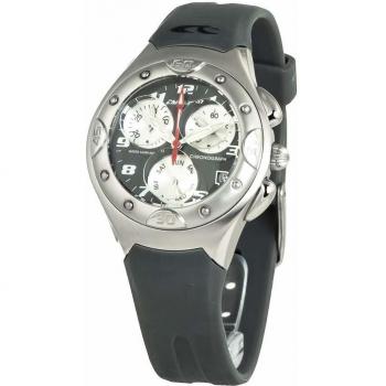 Chronotech Women's Quartz Chronograph Watch with Rubber Strap CT7139L-02 (35mm)