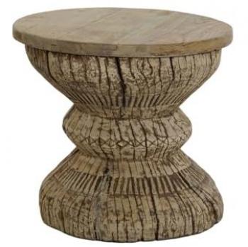 Mesa auxiliar Home ESPRIT Natural Teca 45 x 45 x 43 cm