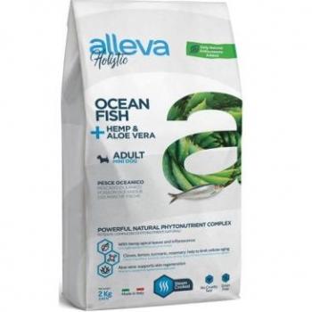 Alleva Holistic Pienso para Perros Adultos de Razas Pequeñas con Pescado Oceánico, Aloe Vera y Cannabis