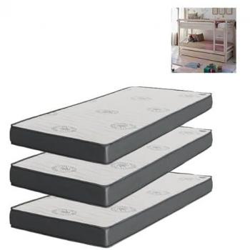 Pack 3 Colchones Viscoelásticos 90x190x20/90x190x15/90x180x15