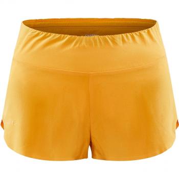Pantalón corto de mujer Craft Hypervent Split con tecnología de ventilación, tejido ligero y transpirable, diseño dividido para mayor libertad de movimiento, cintura elástica ajustable y detalles reflectantes