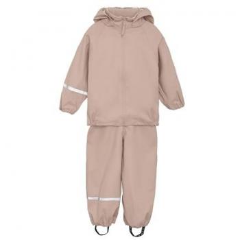 Conjunto de Lluvia Básico Rosa para Niñas, Talla 90, Poliester y PU