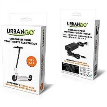 Cargador URBANGO 42V 1.7A para Patinete Eléctrico Compatible con Xiaomi Mija/M365