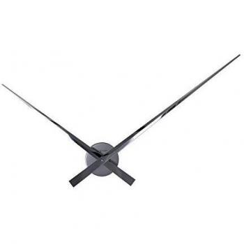 Reloj de Pared Nextime 3105BC 50 cm - Reloj unisex, diámetro de 50 cm, diseño moderno y minimalista, mecanismo silencioso, acabado en color negro con números grandes y legibles