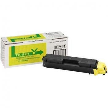 Kyocera TK-590Y Amarillo Tóner Original 1T02KVANL0