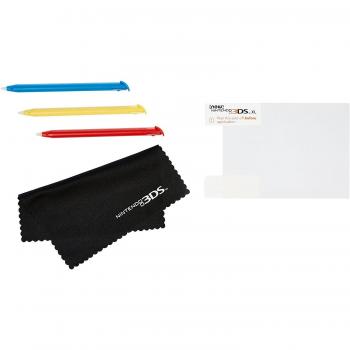 AmazonBasics - Kit de protector de pantalla y lápiz capacitivo para New Nintendo 3DS XL