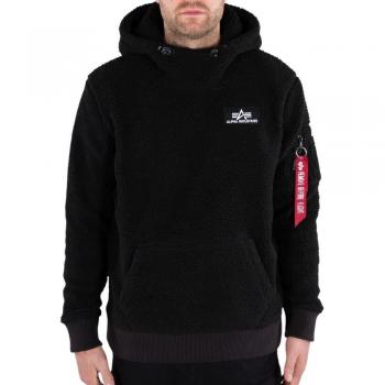 Alpha Industries Teddy Hoodie Black for Men