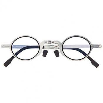 DIDINSKY Gafas de Lectura Plegables Graduadas para Hombre y Mujer. Gafas de Presbicia con Montura Metálica y Lentes con Protección Luz Azul. Graphite +3.0 - MET ROUND