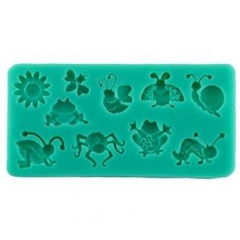 Moldes de silicona con forma de insectos 9 ZGY para mazapán Fondant tartas jabón molde TARTA pastel de boda
