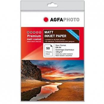 AgfaPhoto AP13050A4M Papel A4 210×297 mm Rojo Color blanco Inkjet printing Mate
