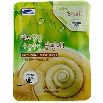 3W Clinic Mask Sheet - Fresh Snail 10pcs