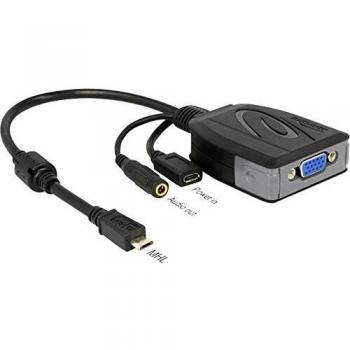 DELOCK Cable Adaptador MHL 2.0 Macho a VGA Hembra Premium Delock