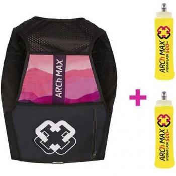 Chaleco de Hidratación ARCh MAX 6L Rosa Talla L/XL con 2 Soft Flasks de 500ml