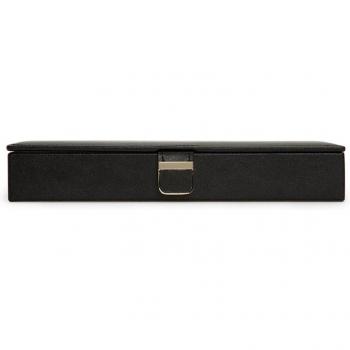 Wolf 1834 Palermo Black Jewelry Box with Gold Closure