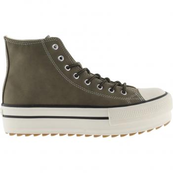 Zapatillas altas de mujer Victoria con logo retro y suela dentada