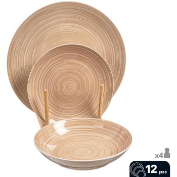 Vajilla 12 pcs porcelana Aurora 26,5 / 20 / 19 cm Caison