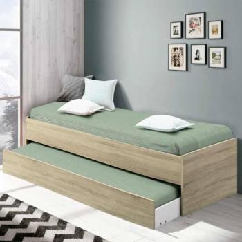 Cama Nido Juvenil Tibet Color Blanco o Roble Cambrian 90x190 cm